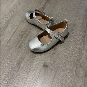 GAP Metallic Silver Kids Dress Shoes